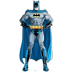 STAR CUTOUTS SC637 Batman DC Comics Cardboard Cutout 195cm Blue/Grey Suit Yellow Logo – Ideal for Batman Birthdays & Displays STAR CUTOUTS SC637 Batman DC Comics Cardboard Cutout 195cm Blue/Grey Suit Yellow Logo – Ideal for Batman Birthdays & Displays