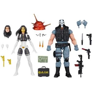 Marvel Legends Series Madame Masque and Crossbones Action Figures, Gold, Black, Red Marvel Legends Series Madame Masque and Crossbones Action Figures, Gold, Black, Red