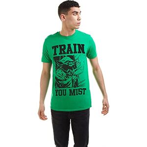 Star Wars Men's Yoda Train T Shirt, Green (Kelly Green Grn), M UK Star Wars Men's Yoda Train T Shirt, Green (Kelly Green Grn), M UK
