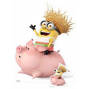 STAR CUTOUTS DESPICABLE ME Dave Minion "Riding A Pig Life" Size Cardboard Cut Out,Multi-Colour,130 x 100 x 130 cm STAR CUTOUTS DESPICABLE ME Dave Minion "Riding A Pig Life" Size Cardboard Cut Out,Multi-Colour,130 x 100 x 130 cm