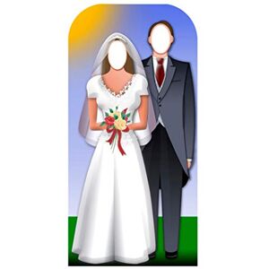 STAR CUTOUTS Cut Out of Wedding Couple Stand-in,186cm x 92cm STAR CUTOUTS Cut Out of Wedding Couple Stand-in,186cm x 92cm