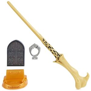 Wizarding World Harry Potter Authentic Lord Voldemort Plastic Magic Wand with Hogwarts Stand, Approximately 12 Inch, Toy for Kids Age 14 and Up, Fan Item Wizarding World Harry Potter Authentic Lord Voldemort Plastic Magic Wand with Hogwarts Stand, Approximately 12 Inch, Toy for Kids Age 14 and Up, Fan Item