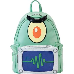Funko Loungefly SpongeBob Squarepants Spongebob Plankton Backpack Spongebob Squarepants Amazon Exclusive Premium Vegan Leather Gift Idea Official Merchandise for Boys, Girls Men and Women Funko Loungefly SpongeBob Squarepants Spongebob Plankton Backpack Spongebob Squarepants Amazon Exclusive Premium Vegan Leather Gift Idea Official Merchandise for Boys, Girls Men and Women