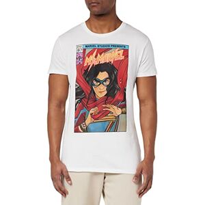 Marvel Men's Uxmissmts007 T-Shirt, White, XXL Marvel Men's Uxmissmts007 T-Shirt, White, XXL