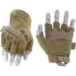 Mechanix Wear M-Pact Fingerless Coyote Gloves (Large, Brown) MFL-72-010 Mechanix Wear M-Pact Fingerless Coyote Gloves (Large, Brown) MFL-72-010