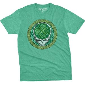 Liquid Blue Unisex's Grateful Dead Celtic Shamrock SYF Poly-Cotton T-Shirt, Heather Green, XL Liquid Blue Unisex's Grateful Dead Celtic Shamrock SYF Poly-Cotton T-Shirt, Heather Green, XL