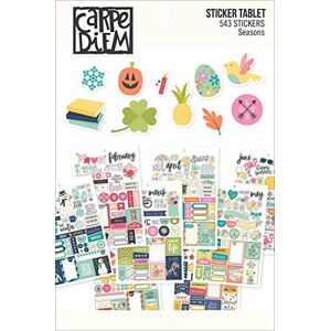 Carpe Diem Simple Stories 7974 Planner Essentials Stickers, Multi-Colour, Size A5, Pack of 12,21 x 14 x 0.4 cm Carpe Diem Simple Stories 7974 Planner Essentials Stickers, Multi-Colour, Size A5, Pack of 12,21 x 14 x 0.4 cm