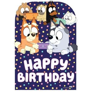 STAR CUTOUTS SC4571 Bluey & Friends Happy Birthday Backdrop – 132cm Party Decor STAR CUTOUTS SC4571 Bluey & Friends Happy Birthday Backdrop – 132cm Party Decor
