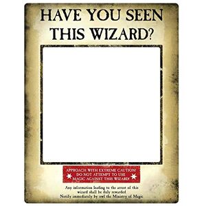 STAR CUTOUTS SC1419 Gold Wanted Poster Selfie Frame With Props The Prisoner of Azkaban Harry Potter Party Theme Height 87cm Width 70cm STAR CUTOUTS SC1419 Gold Wanted Poster Selfie Frame With Props The Prisoner of Azkaban Harry Potter Party Theme Height 87cm Width 70cm