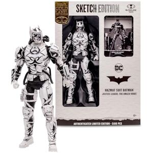 McFarlane Toys DC Multiverse Hazmat Suit Batman Sketch Edition Gold Label 7 Inches Action Figure Exclusive Sketch Artist Look with Certificate of Authenticity McFarlane Toys DC Multiverse Hazmat Suit Batman Sketch Edition Gold Label 7 Inches Action Figure Exclusive Sketch Artist Look with Certificate of Authenticity