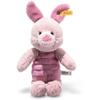 Steiff Disney Originals Piglet 20 cm, Soft Cuddly Friends, Walt Disney plush figure, Winnie the Pooh cuddly toy, machine washable Steiff Disney Originals Piglet 20 cm, Soft Cuddly Friends, Walt Disney plush figure, Winnie the Pooh cuddly toy, machine washable