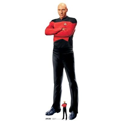 Iconicgreats - Jean-Luc Picard Star Trek Next Gen - 176 cm tall - 53 cm wide - Cutout Iconicgreats - Jean-Luc Picard Star Trek Next Gen - 176 cm tall - 53 cm wide - Cutout