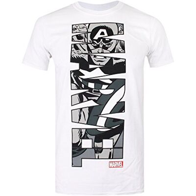 Marvel Captain America White T-shirt - T-shirt Marvel Captain America White T-shirt - T-shirt