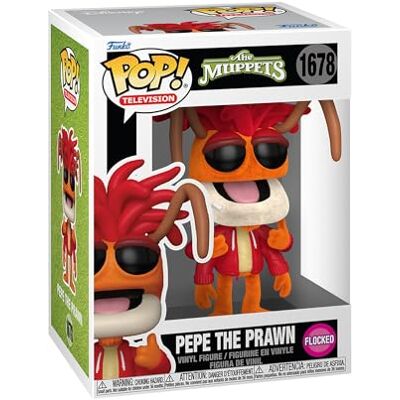 Funko POP! TV: The Muppets Pepe the Prawn Flocked Collectable Vinyl Figure Gift Idea Official Merchandise Toys For Kids & Adults Model Figure for Collectors and Display Funko POP! TV: The Muppets Pepe the Prawn Flocked Collectable Vinyl Figure Gift Idea Official Merchandise Toys For Kids & Adults Model Figure for Collectors and Display