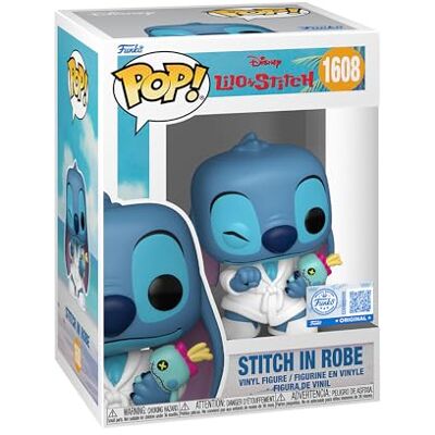 Funko POP! Disney: Lilo & Stitch Stitch in Robe Collectable Vinyl Figure Gift Idea Official Merchandise Toys For Kids & Adults Model Figure for Collectors and Display Funko POP! Disney: Lilo & Stitch Stitch in Robe Collectable Vinyl Figure Gift Idea Official Merchandise Toys For Kids & Adults Model Figure for Collectors and Display
