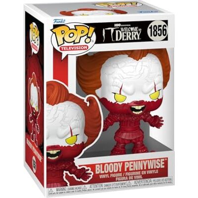 Funko POP! Television: IT Welcome to Derry Bloody Pennywise Collectable Vinyl Figure Gift Idea Official Merchandise Toys For Kids & Adults Model Figure for Collectors and Display Funko POP! Television: IT Welcome to Derry Bloody Pennywise Collectable Vinyl Figure Gift Idea Official Merchandise Toys For Kids & Adults Model Figure for Collectors and Display