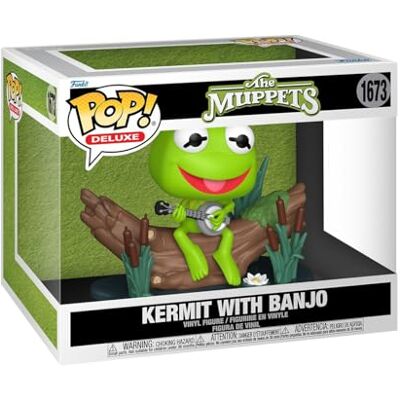 Funko Pop! Deluxe: The Muppets Kermit the Frog with Banjo Collectable Vinyl Figure Gift Idea Official Merchandise Toys for Kids & Adults Comedy Fans Model Figure for Collectors Funko Pop! Deluxe: The Muppets Kermit the Frog with Banjo Collectable Vinyl Figure Gift Idea Official Merchandise Toys for Kids & Adults Comedy Fans Model Figure for Collectors