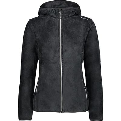 CMP Woman Jacket Fix Hood, Black-Graffite, M CMP Woman Jacket Fix Hood, Black-Graffite, M