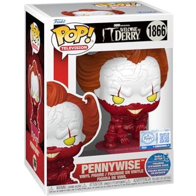 Funko POP! Television: IT Welcome to Derry Pennywise Amazon Exclusive Collectable Vinyl Figure Gift Idea Official Merchandise Toys For Kids & Adults Model Figure for Collectors Funko POP! Television: IT Welcome to Derry Pennywise Amazon Exclusive Collectable Vinyl Figure Gift Idea Official Merchandise Toys For Kids & Adults Model Figure for Collectors