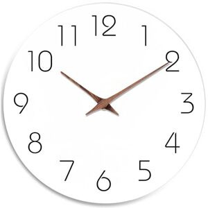 Mosewa Wall Clock 14 Inch Silent Non Ticking Wall Clocks Battery Operated Simple Minimalist Wooden Clock Decorative for Kitchen,Home,Bedroom,Living Room, Office(14" White) Mosewa Wall Clock 14 Inch Silent Non Ticking Wall Clocks Battery Operated Simple Minimalist Wooden Clock Decorative for Kitchen,Home,Bedroom,Living Room, Office(14" White)