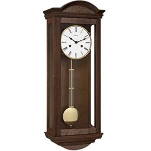 Hermle Wall Clock, Wood, Brown, 66cm x 25cm x 14cm Hermle Wall Clock, Wood, Brown, 66cm x 25cm x 14cm