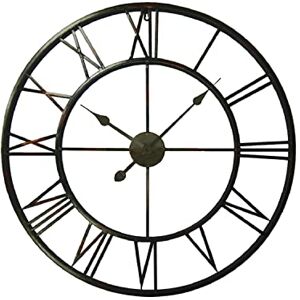 WALPLUS 76x76x5cm Large Metal Wrought Iron Rome Number Bronze Wall Clock Home Decoration Minimalist Design Bedroom Decor Stylish Living Room Office Accessories Silent Frameless Clocks Gift Ideas WALPLUS 76x76x5cm Large Metal Wrought Iron Rome Number Bronze Wall Clock Home Decoration Minimalist Design Bedroom Decor Stylish Living Room Office Accessories Silent Frameless Clocks Gift Ideas