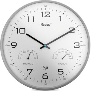 Mebus Wireless Wall Clock, Gray, 30 cm Mebus Wireless Wall Clock, Gray, 30 cm