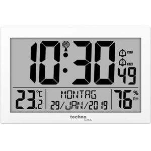 techno line Technoline Radio Wall Clock, White, 225 x 24 x 143mm techno line Technoline Radio Wall Clock, White, 225 x 24 x 143mm