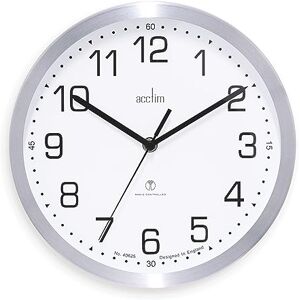 Acctim 74337 Mason Radio Controlled Wall Clock, Silver Acctim 74337 Mason Radio Controlled Wall Clock, Silver