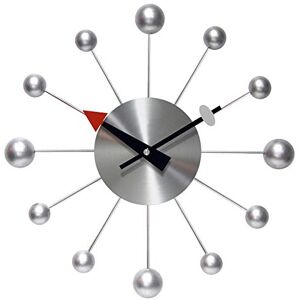 Infinity Orb Spoke Midcentury Modern 15 inch Retro Starburst Ball Wall Clock Quiet Quartz Movement Mid Century Modern Decorative (Silver) Infinity Orb Spoke Midcentury Modern 15 inch Retro Starburst Ball Wall Clock Quiet Quartz Movement Mid Century Modern Decorative (Silver)