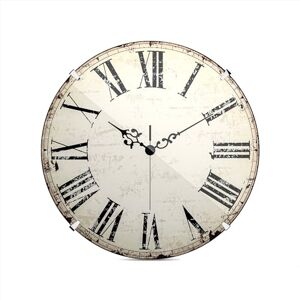 Mebus Vintage Wall Clock with Roman Numerals, No Ticking Noises Thanks to Precise Quartz Movement, Dome Glass Cover, 20 cm, Small, Antique Mebus Vintage Wall Clock with Roman Numerals, No Ticking Noises Thanks to Precise Quartz Movement, Dome Glass Cover, 20 cm, Small, Antique