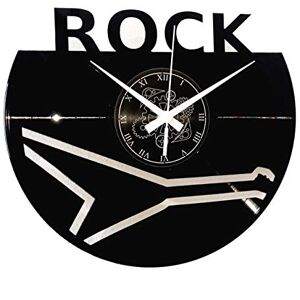 Instant Karma Clocks Rock Wall Clock Hand Symbol and Bold Typography Design Silent Quartz Movement Perfect for Rock Fans, Musicians and Alternative Spaces Instant Karma Clocks Rock Wall Clock Hand Symbol and Bold Typography Design Silent Quartz Movement Perfect for Rock Fans, Musicians and Alternative Spaces
