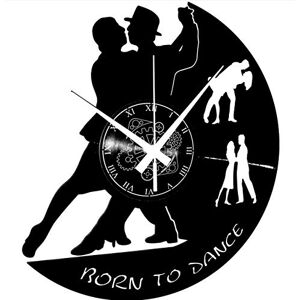 Instant Karma Clocks Born to Dance Wall Clock with Romantic Dancers Silhouette Silent No-Ticking Perfect for Bedroom, Office, Studio, Cabin, Living Room Unique Decoration Instant Karma Clocks Born to Dance Wall Clock with Romantic Dancers Silhouette Silent No-Ticking Perfect for Bedroom, Office, Studio, Cabin, Living Room Unique Decoration