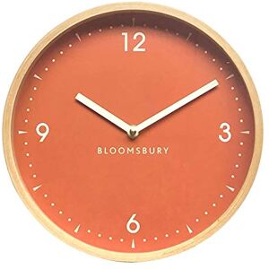 Premier Housewares Orange Wood Small Numbers Wall Clock - Wall Clock Premier Housewares Orange Wood Small Numbers Wall Clock - Wall Clock