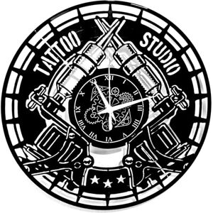 Instant Karma Clocks Vinyl Wall Clock Tattoo Shop Studio Tattoo Art Instant Karma Clocks Vinyl Wall Clock Tattoo Shop Studio Tattoo Art
