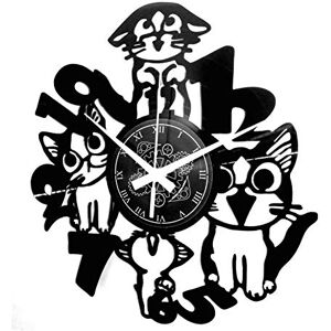 Instant Karma Clocks Cat Wall Clock with Whimsical Numbers Playful Kitty Design Silent Quartz Movement Perfect for Cat Lovers and Fun Interiors Instant Karma Clocks Cat Wall Clock with Whimsical Numbers Playful Kitty Design Silent Quartz Movement Perfect for Cat Lovers and Fun Interiors