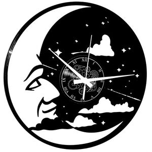 Instant Karma Clocks Moon and Stars Wall Clock – Silent No-Ticking Perfect for Bedroom, Office, Studio, Living Room Unique Decoration Instant Karma Clocks Moon and Stars Wall Clock – Silent No-Ticking Perfect for Bedroom, Office, Studio, Living Room Unique Decoration