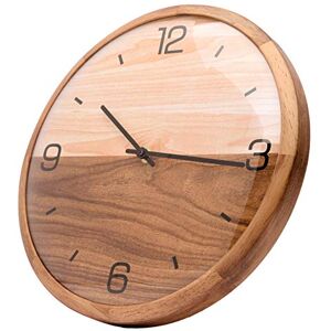 Driini Analog Dome Glass Wall Clock (12") Pine Wood Frame with Two-Tone Wooden Face Battery Operated with Silent Movement Large Decorative Clocks for Classroom, Office, Living Room, or Bedrooms Driini Analog Dome Glass Wall Clock (12") Pine Wood Frame with Two-Tone Wooden Face Battery Operated with Silent Movement Large Decorative Clocks for Classroom, Office, Living Room, or Bedrooms
