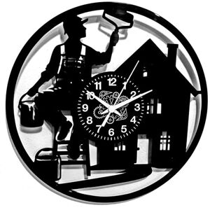 Instant Karma Clocks Wall Clock for Painters – Painter Silhouette – Unique Decor for Craftsmen and Artists Office Home Silent Non-Ticking Instant Karma Clocks Wall Clock for Painters – Painter Silhouette – Unique Decor for Craftsmen and Artists Office Home Silent Non-Ticking