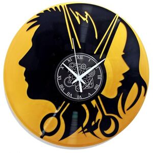 Instant Karma Clocks Wall Clock Barber Shop Hair Salon Hairdresser Stylist (Black And Gold MM1) Instant Karma Clocks Wall Clock Barber Shop Hair Salon Hairdresser Stylist (Black And Gold MM1)