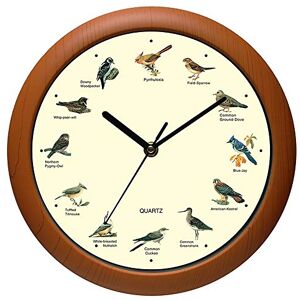 Belinlen Benail Singing Bird Wall Clock 12 Inch of the Bird Names and Songs Belinlen Benail Singing Bird Wall Clock 12 Inch of the Bird Names and Songs
