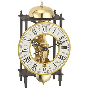 Hermle Wrought Iron Black -Gold Table Clock with Skeleton Movement and Hour Strike 23003-000711 Hermle Wrought Iron Black -Gold Table Clock with Skeleton Movement and Hour Strike 23003-000711