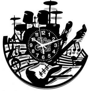 Instant Karma Clocks Guitar & Drums Wall Clock for Musicians and Rock Lovers – Silent No-Ticking Perfect for Bedroom, Office, Studio, Cabin, Living Room – Unique Decoration Instant Karma Clocks Guitar & Drums Wall Clock for Musicians and Rock Lovers – Silent No-Ticking Perfect for Bedroom, Office, Studio, Cabin, Living Room – Unique Decoration