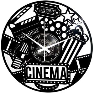 Instant Karma Clocks Cinema Wall Clock with Movie Icons and Film Reels Silent No-Ticking Quartz Movement Perfect for Bedroom, Office, Studio, Cabin, Living Room – Unique Decoration Instant Karma Clocks Cinema Wall Clock with Movie Icons and Film Reels Silent No-Ticking Quartz Movement Perfect for Bedroom, Office, Studio, Cabin, Living Room – Unique Decoration