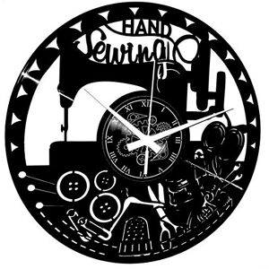 Instant Karma Clocks Hand Sewing Wall Clock with Vintage Machine, Needles, and Thread Design – Silent No-Ticking Perfect for Bedroom, Office, Studio, Cabin, Living Room – Unique Decoration Instant Karma Clocks Hand Sewing Wall Clock with Vintage Machine, Needles, and Thread Design – Silent No-Ticking Perfect for Bedroom, Office, Studio, Cabin, Living Room – Unique Decoration