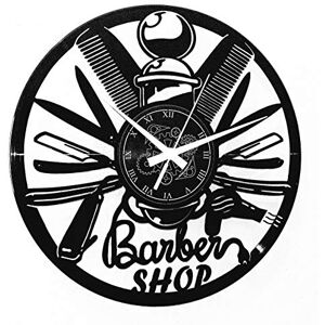 Instant Karma Clocks Barber Shop Wall Clock Retro Hairdresser Tools Design with Pole and Blades Silent Quartz Movement Perfect for Barbers, Salons and Vintage Decor Instant Karma Clocks Barber Shop Wall Clock Retro Hairdresser Tools Design with Pole and Blades Silent Quartz Movement Perfect for Barbers, Salons and Vintage Decor