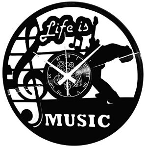 Instant Karma Clocks Life is Music Wall Clock Inspirational Music Decor for Musicians and Artists Silent Quartz Movement Gift Idea for Music Lovers and Creatives Instant Karma Clocks Life is Music Wall Clock Inspirational Music Decor for Musicians and Artists Silent Quartz Movement Gift Idea for Music Lovers and Creatives