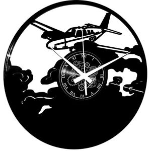 Instant Karma Clocks Airplane Wall Clock Aircraft and Clouds Silhouette Design Silent Quartz Movement Perfect for Pilots, Aviation Fans and Travel-Themed Rooms Instant Karma Clocks Airplane Wall Clock Aircraft and Clouds Silhouette Design Silent Quartz Movement Perfect for Pilots, Aviation Fans and Travel-Themed Rooms