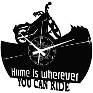 Instant Karma Clocks Motorcycle Wall Clock – Biker, Helmet & Engine Silhouette – Silent No-Ticking Perfect for Bedroom, Office, Studio, Cabin, Living Room – Unique Decoration Instant Karma Clocks Motorcycle Wall Clock – Biker, Helmet & Engine Silhouette – Silent No-Ticking Perfect for Bedroom, Office, Studio, Cabin, Living Room – Unique Decoration