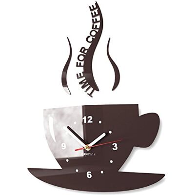 FLEXISTYLE Modern Wall Clock - Acrylic Finish - 19x36cm FLEXISTYLE Modern Wall Clock - Acrylic Finish - 19x36cm